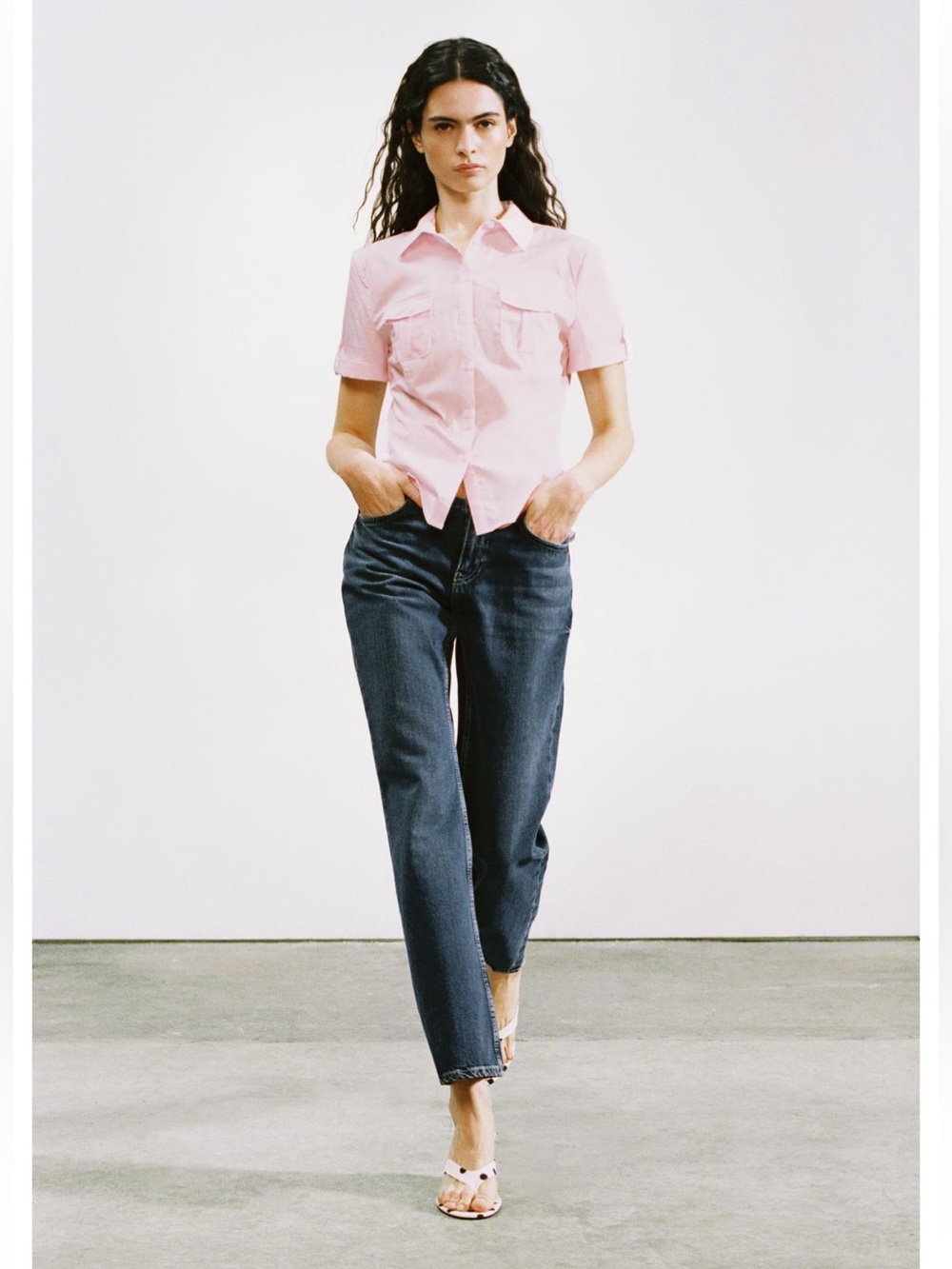 Zara Fitted Poplin shirt